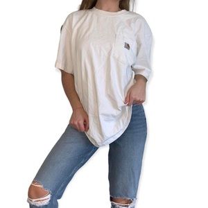 White Carhartt tee shirt